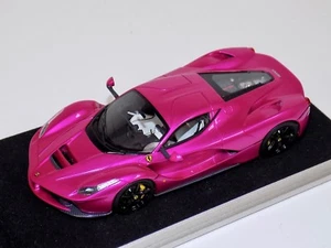 1/43 Looksmart Ferrari LaFerrari Coupe in Flash Pink Aluminum base LS421SC A2020 - Picture 1 of 4