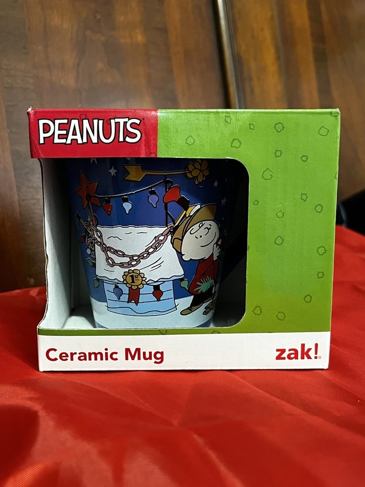2 Peanuts Ceramic Mug a Charlie Brown Christmas 2016 Snoopys Dog House10 Oz Zak