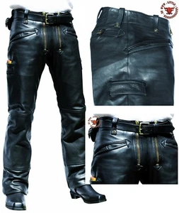 Lederhose Craftsman Gr.50,Glattleder Zunfthose Skorpion Motorradhose Arbeitshose - Bild 1 von 9