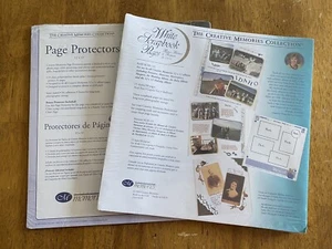 New Creative Memories 12x12 Old Style White Scrapbook Pages & Protectors - Picture 1 of 2