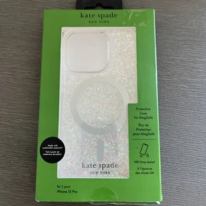 Funda Protectora KATE SPADE Magsafe para IPHONE 15 PRO Plata Brillante Transparente - Imagen 1 de 5