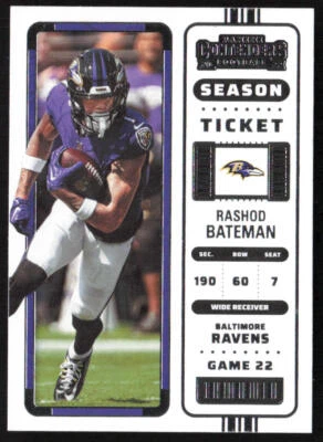 2022 Panini Contenders  Rashod Bateman #6 - Image 1 of 2