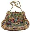 Walborg vintage purse Petit point handmade tapestry style small 1920s BoxU