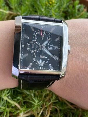 LOTUS CHRONOGRAPH WATCH 15698 MENS 38x46mm IN VERY GOOD CONDITION - image 1 of 4