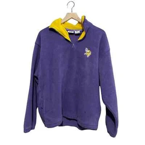 Vintage Minnesota Vikings 1998 Quarterzip Sweater - Large - Imagen 1 de 3