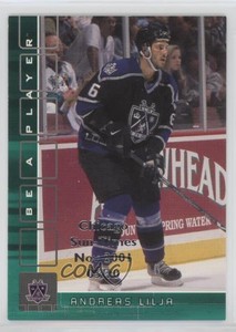 2001 ITG Be A Player Memorabilia Emerald Chicago Sun-Times Nov /10 Andreas Lilja