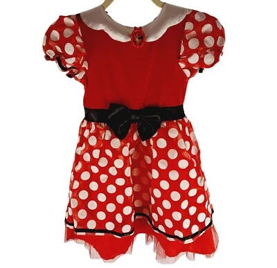 Disney Minnie Mouse Girls Dress Costume Size Small 4-5 - Image 1 of 4