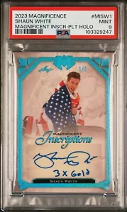 2023 Leaf Magnificence Shaun White Magnificence - /5 Auto & Inscription - PSA 9 - Picture 1 of 2