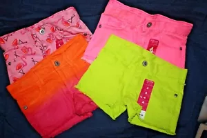 NUEVO CON ETIQUETAS - Pantalones cortos para niñas - Sonoma - Cintura ajustable - Elección de flamenco, verde, rosa - Imagen 1 de 35