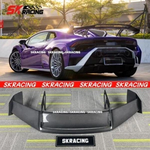 Fits Lamborghini Huracan STO Dry Carbon Fiber Rear Trunk Spoiler Wing BodyKits - Imagen 1 de 19