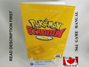 Handbuch N64 - Pokemon Stadium 2 - Nintendo 64 "Ersatz" Anleitung Booklet - Bild 1 von 7
