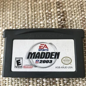 Cartucho Madden NFL 2003 (Nintendo Game Boy Advance, 2002) ¡Solo probado! - Imagen 1 de 2
