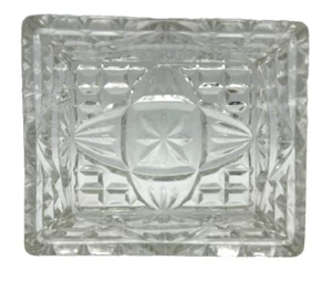 Vintage 60er 70er Klarglas Waschtisch Schmuckkästchen Seifenschale rechteckig - Bild 1 von 9