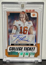 2021 Contenders Draft Picks Trevor Lawrence College Ticket Stub Auto 16/16!!! 