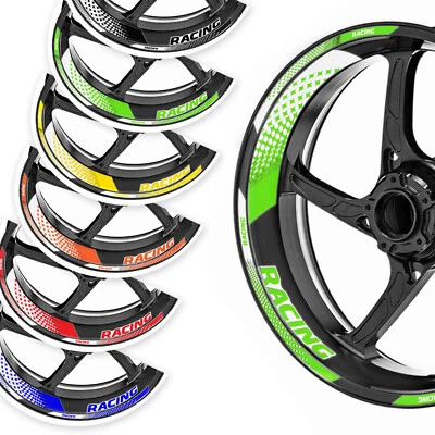 Kit Gráfico Verde Diseño Pegatina Rueda GP07 Para Kawasaki Z650 Z750 Z1000 Z900 RS Foto 1 de 4