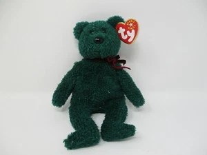 Ty Beanie Baby 2001 Holiday Teddy 8" Tall With Tag Plush Christmas - Picture 1 of 5
