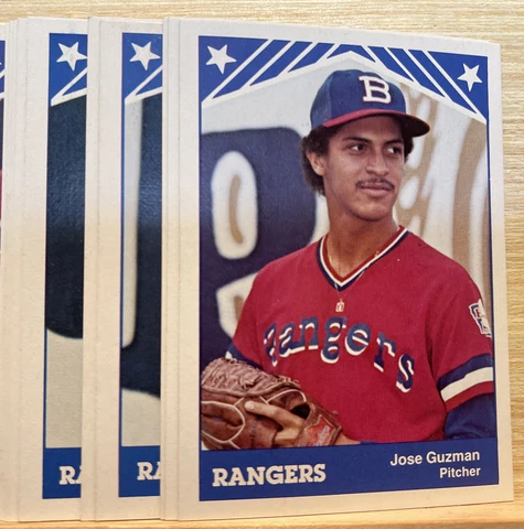 1983 TCMA BURLINGTON RANGERS Team Set 28 Cards Jose Guzman Cover