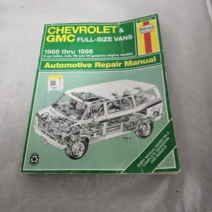 Haynes Chevrolet & GMC Full Size Vans 1968 - 1996 Repair Manual Gas Eng 24080 - Picture 1 of 3