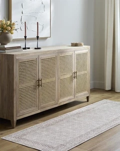 Livabliss x Our PNW Home Rainier Cottage Border Washable Area Rug 2'7" x 7'10... - Picture 1 of 8