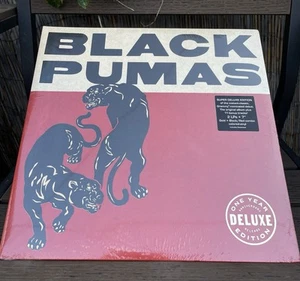 Black Pumas Super Deluxe Edition Anniversary Gold Black/Red Vinyl 2 LPs + 7" LP - Imagen 1 de 6