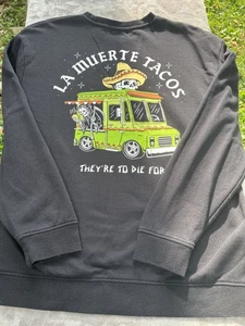 La Muerte Tacos Sudadera Camisa L Taco Camión Parca Halloween Todos los Santos D - Imagen 1 de 18