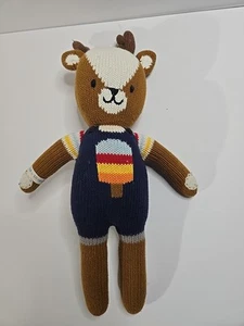 Cuddle + Kind Scout The Deer Plush Knit Stuffed Animal Kids Toy Handmade In Peru - Picture 1 of 4