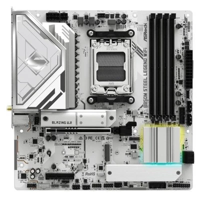 Asrock B850M STEEL LEGEND WIFI Amd B850 Am5 Micro Atx 4 Ddr5 Hdmi Dp Wi-Fi 7 2.5 - Image 1 of 2