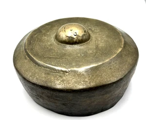 Antiker Buckelgong , Schlaginstrument Bronze? , Messing? 912 g , Ø 17,5 Cm - Picture 1 of 9