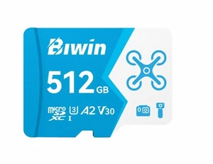 BIWIN MS160-512G microSD Card 512GB U3, V30, A2,Read/Write Speeds Up to 160/120 - Picture 1 of 1