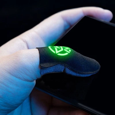 Game Fingertip Gloves Antislip Touch Displa Finger Sleeve Gaming Fingertip Cover - Image 1 of 4