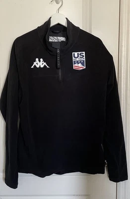 KAPPA/USA Ski & Snowboard 1/4 Zip Black Fleece Jacket Men’s  Size XL - Image 1 of 4
