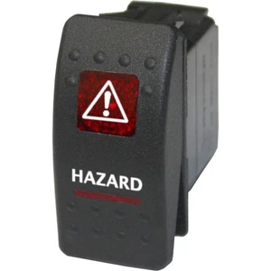 HAZARD 537R Rocker Switch 12V ON/OFF red marine boat 20A - Imagen 1 de 1