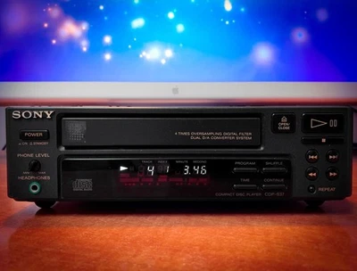 SONY CDP-S37 🌈RaRe🌈 Vintage Stereo CD/CDR Deck - Image 1 of 4