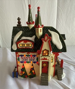 Dept 56 Santa’s Light Shop 56397 North Pole Series 1997 Retired w/ Light No Box - Picture 1 of 11