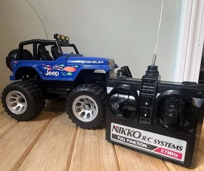 Nikko Radio Control Jeep Wrangler  20817.  27 Mhz 1/20 scale.  Tested Functional - Image 1 of 4