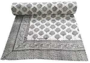 Bohemian Soft Cotton Throw Blanket, Reversible Queen bedspread/Throw /Blanket . - Picture 1 of 8