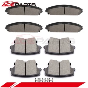 FRONT REAR CERAMIC BRAKE PAD FOR CHRYSLER 300 DODGE AVENGER CHALLENGER CHARGER - Picture 1 of 12