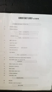 CHER - ORIGINAL NOT A COPY AMPHITHEATER ST LOUIS 5/6/2014 CONCERT USED SETLIST - Picture 1 of 1