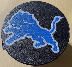 Detroit Lions Blue 2" Trailer Hitch Cover/Insert ABS W/UV Protection - Picture 1 of 18