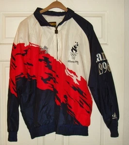 1996 Authentic Olympic Games Atlanta Team USA Windbreaker Jacke XL/XG/TG - Bild 1 von 11