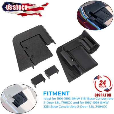 1 Pair For BMW E30 325i 318i Convertible Folding Top Trim Pieces Left+Right US - Изображение 1 из 4