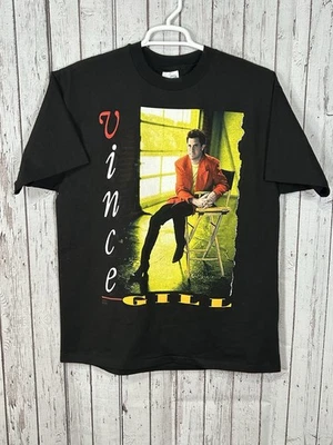 Camiseta De Colección Años 90 Vince Gill Country Tour Música L/XL Puntada Única Camiseta Concierto Foto 1 de 4