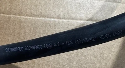 4ga 4 COND TYPE SEOOW PORTABLE CORD 600V 105C 550404 (13 FEET) - Image 1 of 2