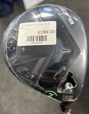 🆕 Cobra DS-Adapt X 3 Wood, 15 Degree, Stiff Flex Denali Blue 60 Shaft, PGA - Image 1 of 4