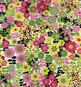 P/K ESTILOS DE VIDA GET HAPPY MEADOW FLORAL CORTINA COJÍN TELA POR YARDA 54" - Imagen 1 de 5