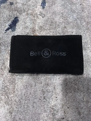 BELL & ROSS Watch Pouch logo Black felt brand new never used, dead stock - Image 1 of 4