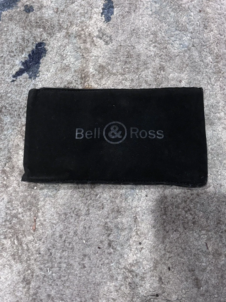 BELL & ROSS Watch Pouch logo Black felt brand new never used, dead stock - Image 1 of 4
