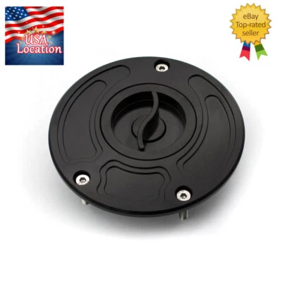 Tapa de gasolina CNC para Suzuki SV650/SV650S 2003-2020 tanque cubierta de llenado de combustible aceite negro Foto 1 de 4