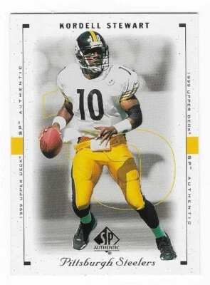 1999 Upper Deck SP Authentic Kordell Stewart Pittsburgh Steelers #67 - Image 1 of 2