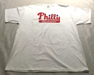 Philly Budweiser T-Shirt, Fruit of the Loom Lofteez, XL, weiß 100% Baumwolle Neu ohne Etikett - Bild 1 von 8